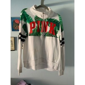 PINK Half zip sweater